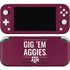 Texas A&M University Gig Em Aggies Nintendo Switch Lite Skin
